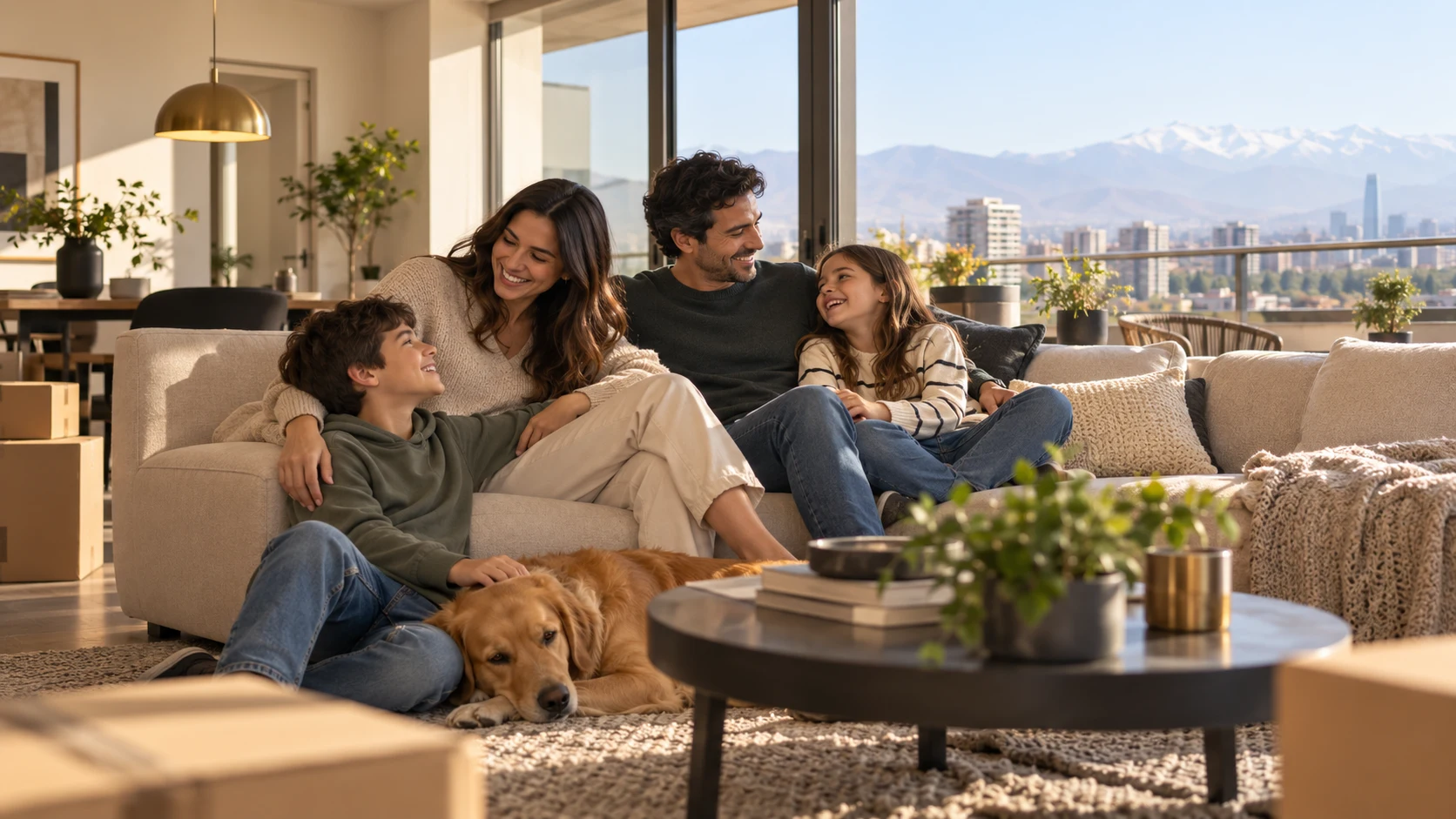 Una familia proyecta su próxima decisión de vivienda